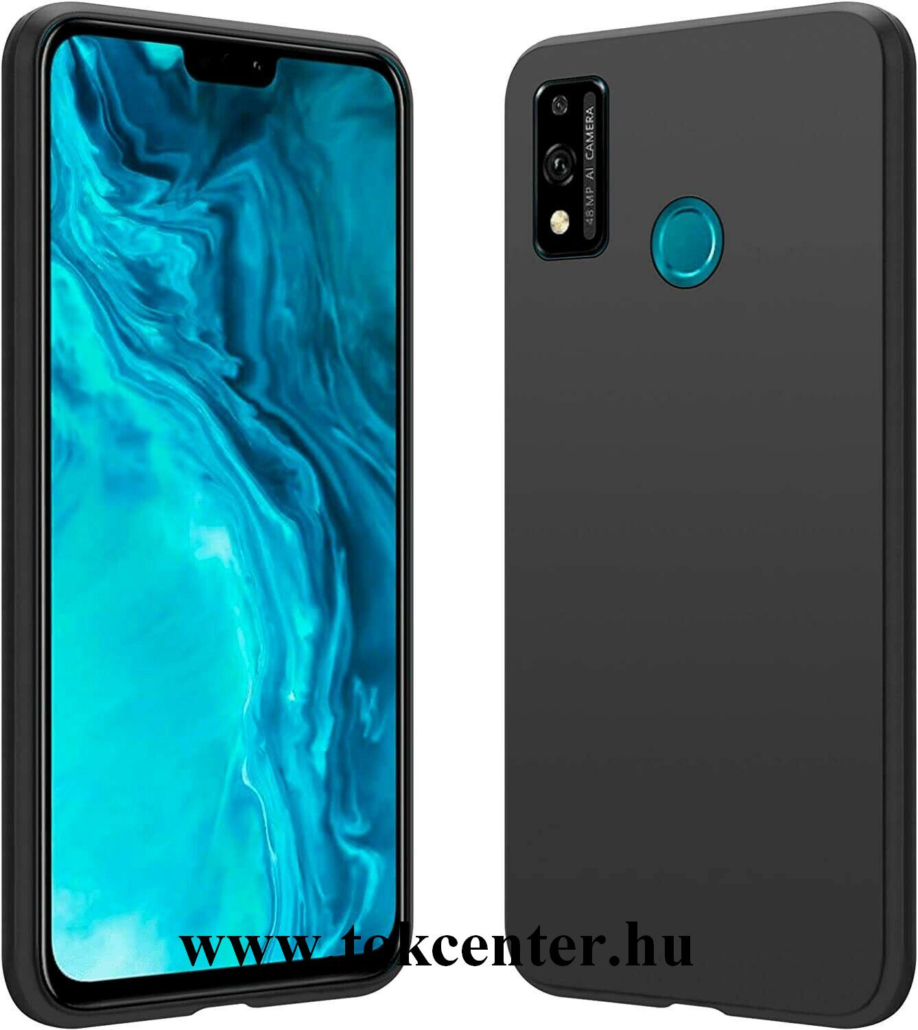 Honor 9X Lite Szilikon telefonvédő (matt) FEKETE
