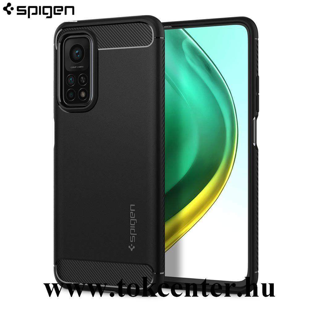 Xiaomi Mi 10T 5G / Xiaomi Mi 10T Pro 5G SPIGEN RUGGED ARMOR szilikon telefonvédő (közepesen ütésálló, légpárnás sarok) FEKETE (ACS02161)
