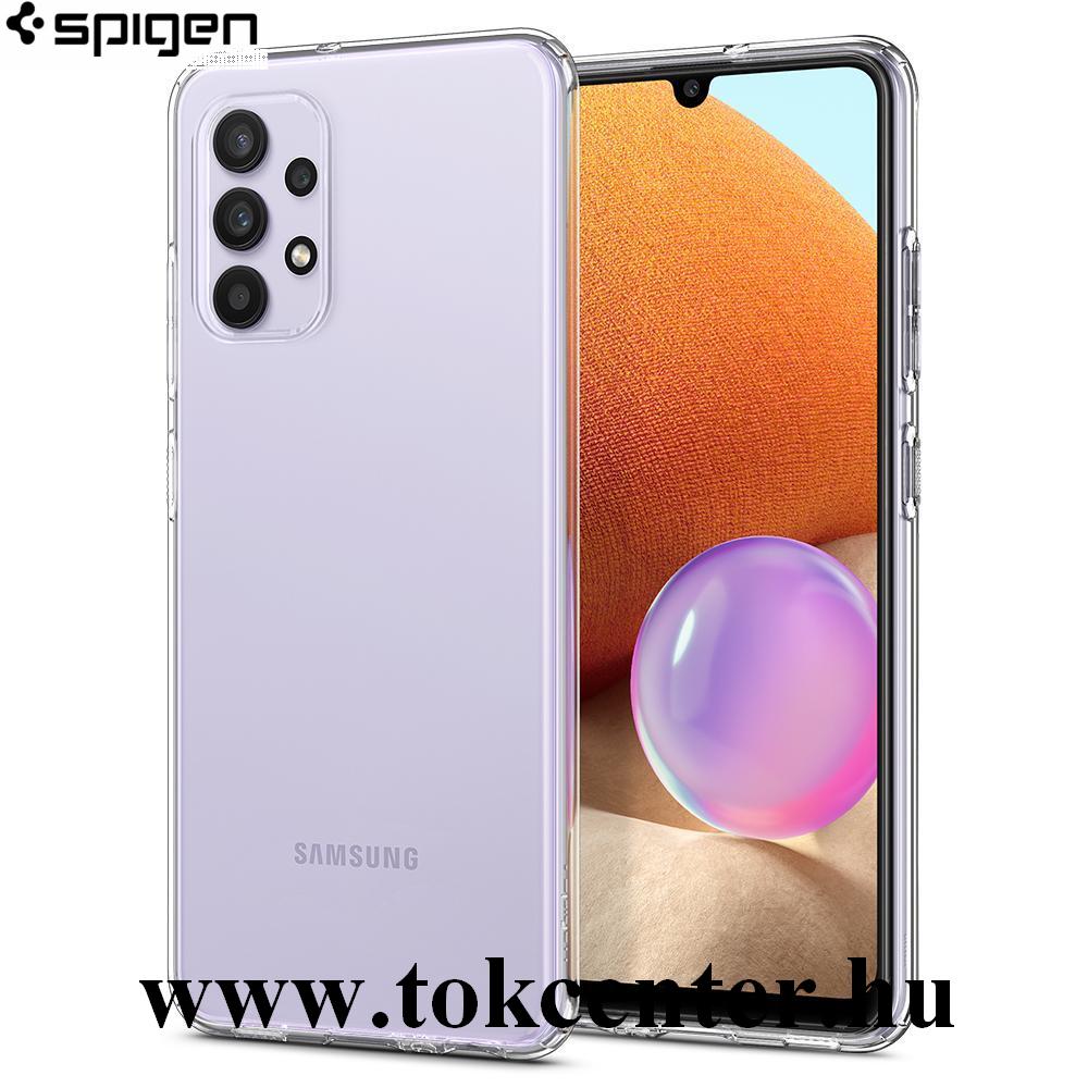 Samsung Galaxy A32 4G (SM-A325) SPIGEN LIQUID CRYSTAL szilikon telefonvédő (közepesen ütésálló, légpárnás sarok) ÁTLÁTSZÓ (ACS02742)