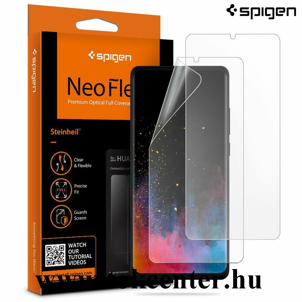 Huawei P30 Pro SPIGEN NEOFLEX képernyővédő fólia 2 db (full screen, íves részre, tok barát) ÁTLÁTSZÓ (L37FL25988)